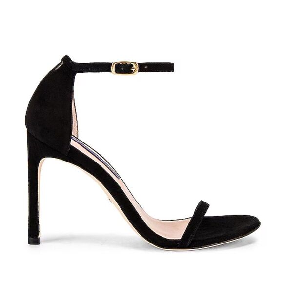 Stuart Weitzman Nudistsong high Heels Black Suede shoes strappy Revolve 9.5 - Picture 12 of 12
